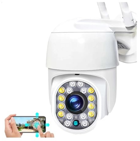 Telecamera di sicurezza domestica Telecamera IP HD Videocamera per esterni 5 MP Sistema di telecamere di sicurezza con rilevamento delle persone Telecamere di sorveglianza bidirezionali (5MP Add 128G