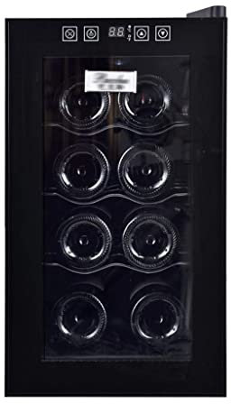 IUBGFTO Enfriador de Vino Gabinete para Vino cálido Constante Barra de Hielo Hogar Sala de Estar Congelador Enfriador de Vino (Negro 49,5 * 26 * 47,5 cm)