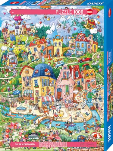 Good Morning!: 1000 Teile | Fröhliche Happytown von Rita Berman mit niedlichen Figuren & liebevollen Details, 50 x 70 cm