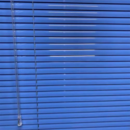Aluminium Jalousie Verdunkelungsrollo Fensterrollo Seitenzugrollo Plissee Schalusie Fenster Jalousien Sonnenschutzrollos Für Haus/küche/büro,Blau Individuell Gestaltbar (75×130cm)