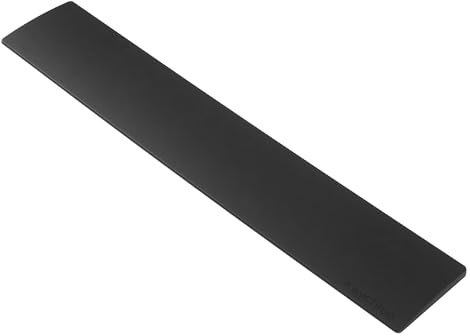 Keychron Silikon-Handballenauflage für K5 SE/Max/Pro - 16,7 Zoll Handgelenkstütze für mechanische Tastaturen in voller Größe, glatt und waschbar, mit Wabenbasis, Schwarz