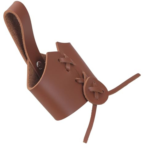 Porte-gobelet en cuir synthétique avec ceinture réglable pour tasse à café, étui pratique pour transporter la bière