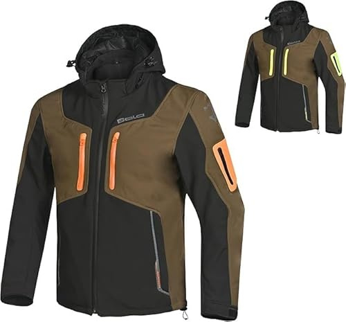 MAXIMO-MOTO Motorcycle Hoodie Jacket for Men, Armoured Motorbike Fleece Hoodie, CE Approved Class A Riding Jacket, Softshell Protective Hoodie with Elbow Shoulder & Back Armor