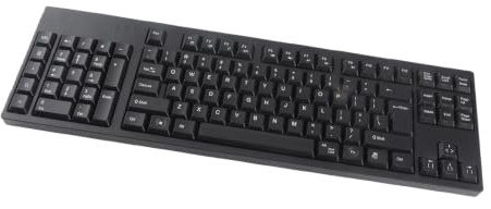 Tnfeeon Ergonomische Linkshänder-Tastatur mit 109 Tasten und Linkem Ziffernblock für Büro- und Buchhaltungsdesigner, Plug-and-Play-USB-Tastatur