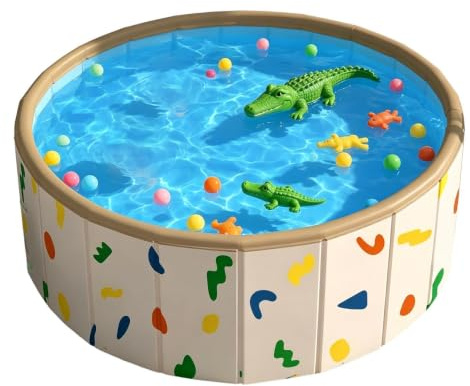 Foldable Kids Swimming Pool Non Slip Large Portable Play Pool