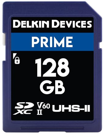 Delkin Devices Scheda di memoria Prime SDXC UHS-II U3/V60 da 128 GB DDSDB1900128