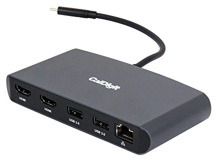 CalDigit Thunderbolt 3 Mini Dock (HDMI 2.0) - Portátil, alimentado por bus, 40 Gbps, Dual 4K @ 60Hz