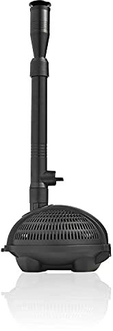 Swell Pond Fountain Pump 950. Fully Submersible with Strainer Cage. 4 Spray Nozzle Head Attachments Included, for Outdoor Garden Decoration, and 3 Year Guarantee