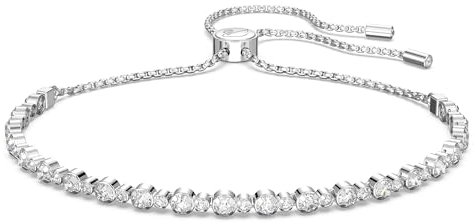 Swarovski Subtle Trilogy Armband, Weiss, Rhodiniert