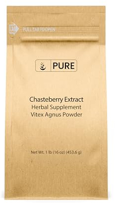 PURE ORIGINAL INGREDIENTS Chasteberry Extract (1lb) Vitex Agnus-Castus Tree, Non-GMO