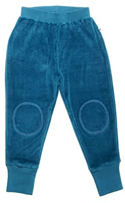 Leela Cotton Baby/Barn Nicky-byxor ekologisk bomull, Donaublå, 128 cm