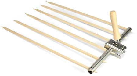 Grillrost.com Das Original Steckelfischhalter | Asado Grill| mit innovativer Höhenverstellung für Feuertonnen Feuerschalen & Kugelgrills