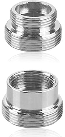 2 Piezas Adaptador para Grifo Conector de Grifo de Cocina de Metal Filtro de Grifo de Acero Inoxidable para Grifos de Fregadero, Purificadores de Agua, Aireadores 16 mm a 22 mm / 22 mm a 16 mm