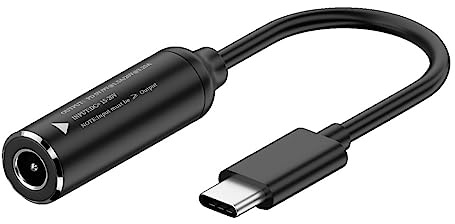 CY Cable DC 20V Jack 5.5x2.5mm Input to USB-C Type-C Output 90 Degree Right Angled Power Plug Charge Cable 65W PD9V 5V 20V