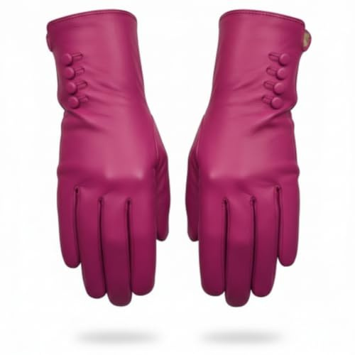 Damen Echtes Weiches Leder Handschuhe Vollständig Gefüttert