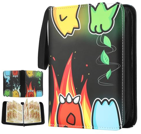 Card Binder for Pokemon 4 Pocket, Collection Card Holder Folder 480 Pocket 60 Pages