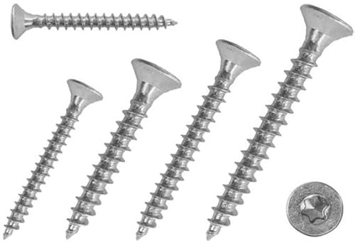 Spanplattenschrauben - Vollgewinde - V2A / Edelstahl - TORX TX (50, 3,0 x 40 mm)