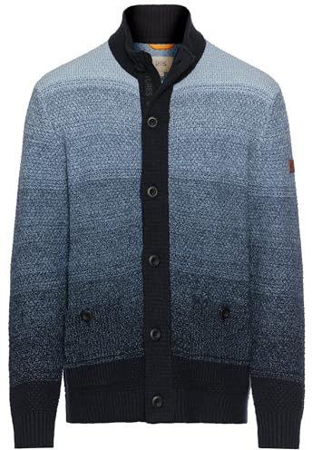 camel active Herren Strickjacke mit verdecktem Reißverschluss