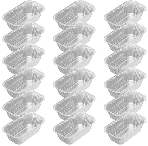 Garneck 50pcs Aluminum Foil Pans Bread Baking Foil Box for Kitchen Use for Baking and Food Packing