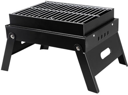 NESPIQ Picknickgrill Holzkohlegrill Outdoor Indoor Barbecue Holzkohlegrill Tragbarer Holzkohlegrill Für Kochen, Wandern, Picknicks Camping Grill