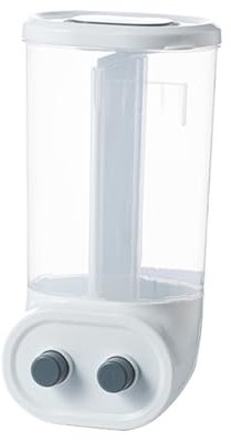 Adhesive Rice Wall Mounted Dry Food Dispensers Grain Storage Container for Cereal Rice Candy Grain