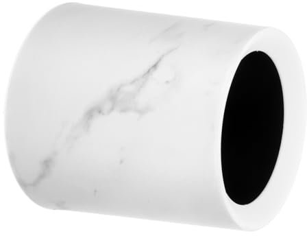 Cabilock Petite Poubelle De Bureau Marbrée Blanche, Corbeille Compacte En Polypropylène, Pratique Cuisine, Salle De Bain Et Bureau,