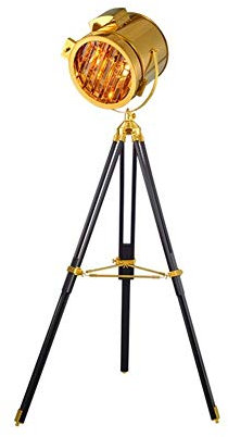 HAODUOO Lampadaire Lampadaire Grenier Rétro Industriel Vent Trépied Salon E27 Lampadaire Hauteur Totale 165 cm