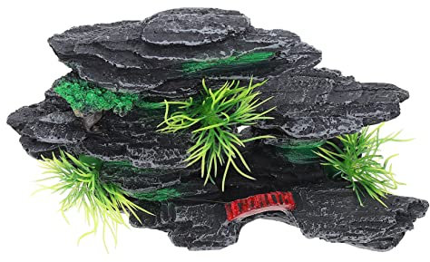POPETPOP 3st Steingarten-Ornamente Kleines Aquariumbecken Filter Dekorative Steingartenfigur Künstlicher Fisch Zubehör Für Aquarien Futterspender Qualle Bausatz Schlauch Luft Harz Green
