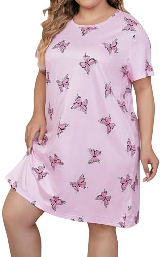 Chemise De Nuit Femme Sexy Chic - Nuisette Cotton Ete - Robe Chemise Pas Cher - Sleepwear Casual - Manche Courte - Femmes - Vetement Maternité - Tee Shirt Nuit Beige