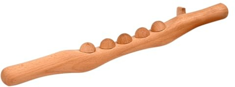 WRITWAA Rodillo De Masaje De Madera De Masaje Corporal Diseño De Cuentas De Piernas Para Terapia Corporal