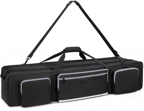 IBVIVIC Tripod Carrying Case, Heavy Duty Tripod Bag With Padded Divider Light Stand Bag Dual Zipper Monopod Case for Monopods, Mic Stand, Tent Pole, Gear (42 in