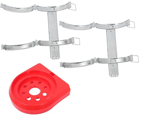 Alipis Heavy Duty Fire Extinguisher Bracket Metal Mounting Support with Plastic Base for Wall Installation Fire Extinguisher Holder Kit Suitable for House Car Truck Office Public
