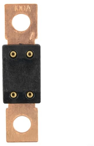 Pour porte-fusible Mega robuste 12/24 V nominale 60 500 A avec boulon à goujon M8 pour protection de courant de puissance audio automobile et marine (100 A)