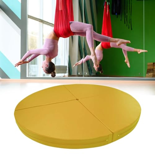 Tjock poledance-matta, tjock luftig yoga- och poledance-matta, halkfritt och vikbart skydd för rockringen, 2,25 cm tjockt skydd, 200 cm x 3 cm (78,7 tum)