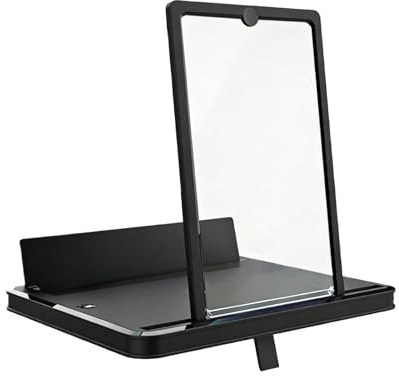 Supporto per lente d'ingrandimento per schermo del telefono - Supporto per smartphone verticale e orizzontale, ingranditore mobile | Proiettore schermo cellulare per studenti universitari adulti Anzia