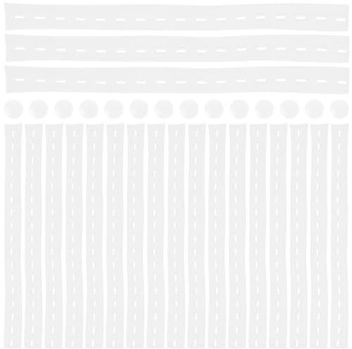 Warmhm 50pcs White Nylon Clothes Storage Straps with Button and Adjustable Length, Elastic Design Clothes Organiser Bands for Sweaters and Towels in Cabinet and Closet
