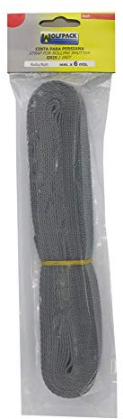 Cinta Persiana Wolfpack Gris 18 mm. Rollo 6 Metros