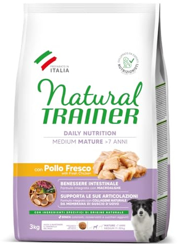 Natural Trainer Cibo per Cani Medium Mature Pollo 3 Kg