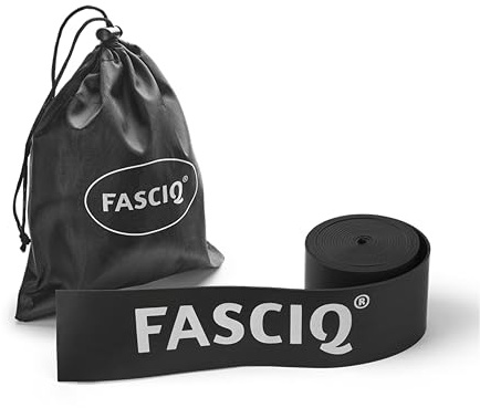 Banda de Compresión Muscular FASCIQ | Movilidad, Fitness y Recuperación | Terapia de compresión | 208 x 5 x 0.15cm | Bolsa de Tela Gratis