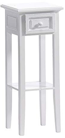Beauty.Scouts Telefontisch Beistelltisch Vejen Konsolentisch Nachttisch antik weiß 25x25x67cm