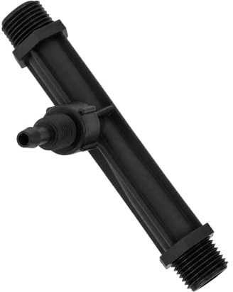 Venturi Riego Irrigación Fertilizante Inyector Mezclador Venturi Fertilización Inyector Plástico Negro Jardín Riego Agua 1/2 3/4 1 Pulgada G1/2 Inch