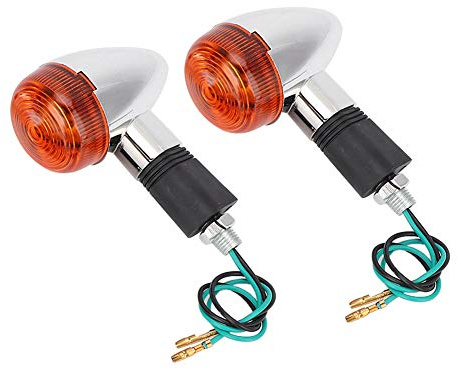 Qiilu 1 paio di indicatori di direzione per moto Super Bright Turn Signal Light universale per SUV / moto tutti i modelli