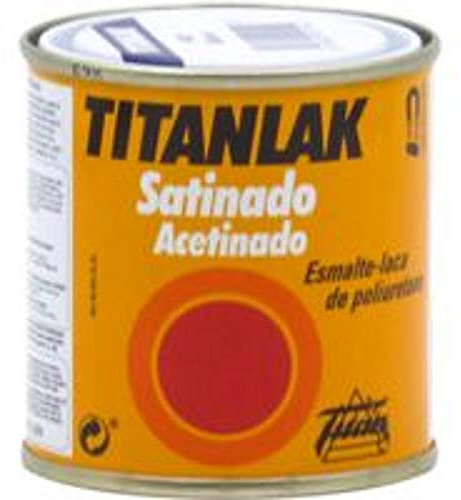 Titanlak, Esmalte Laca sintética Satinado, Blanco Piedra, 750 ml, El embalaje puede variar
