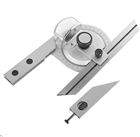 Winkelmesser, tragbare 360 ​​Grad Winkelmesser Stahl Universal Winkelmesser Winkelsucher Messlineal mit Lupe Werkzeug Messen