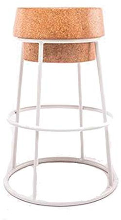 Barhocker, Jahrgang Nordic Schmiedeeisen, Metallrahmen, Eiche Stuhl, Cafe, Bar Polsterstuhl (Color : C)