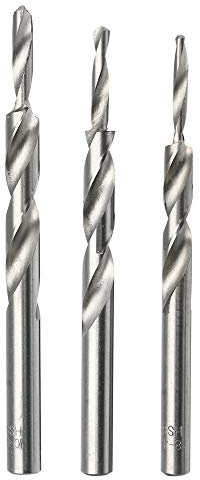 4-8/5-9/6-10mm Twist Step Drill Bit for Woodworking Manual Pocket Hole Drill 3pcs