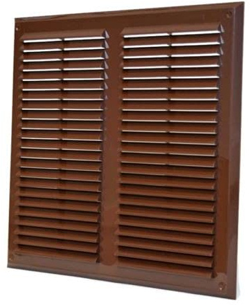 Air Vent Grille - 350mm x 350mm - with Fly Screen Ventilation Cover - 14 inch
