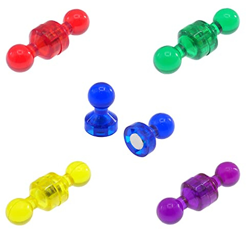 DBOO 10 Colorful Fridge magnet Magnets Assorted Color Strong Magnetic Push Pins Perfect to use as Refrigerator Magnets