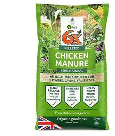 Vitax 6X Pelleted Poultry Manure Fertiliser 20kg