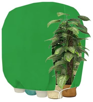 HERILIOS Winterschutz für Pflanzen, Frostschutz Pflanzenabdeckungen als Winterschutz, mit Reißverschluss für Baum Palmen Balkonpflanzen haube Zelt Atmungsaktiv - Reißfest, 200X240cm Grün